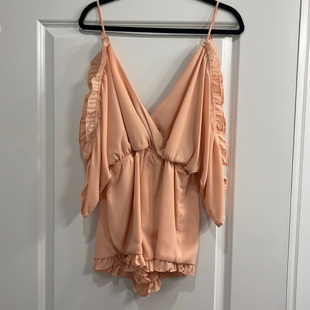 Pink/ Coral Romper